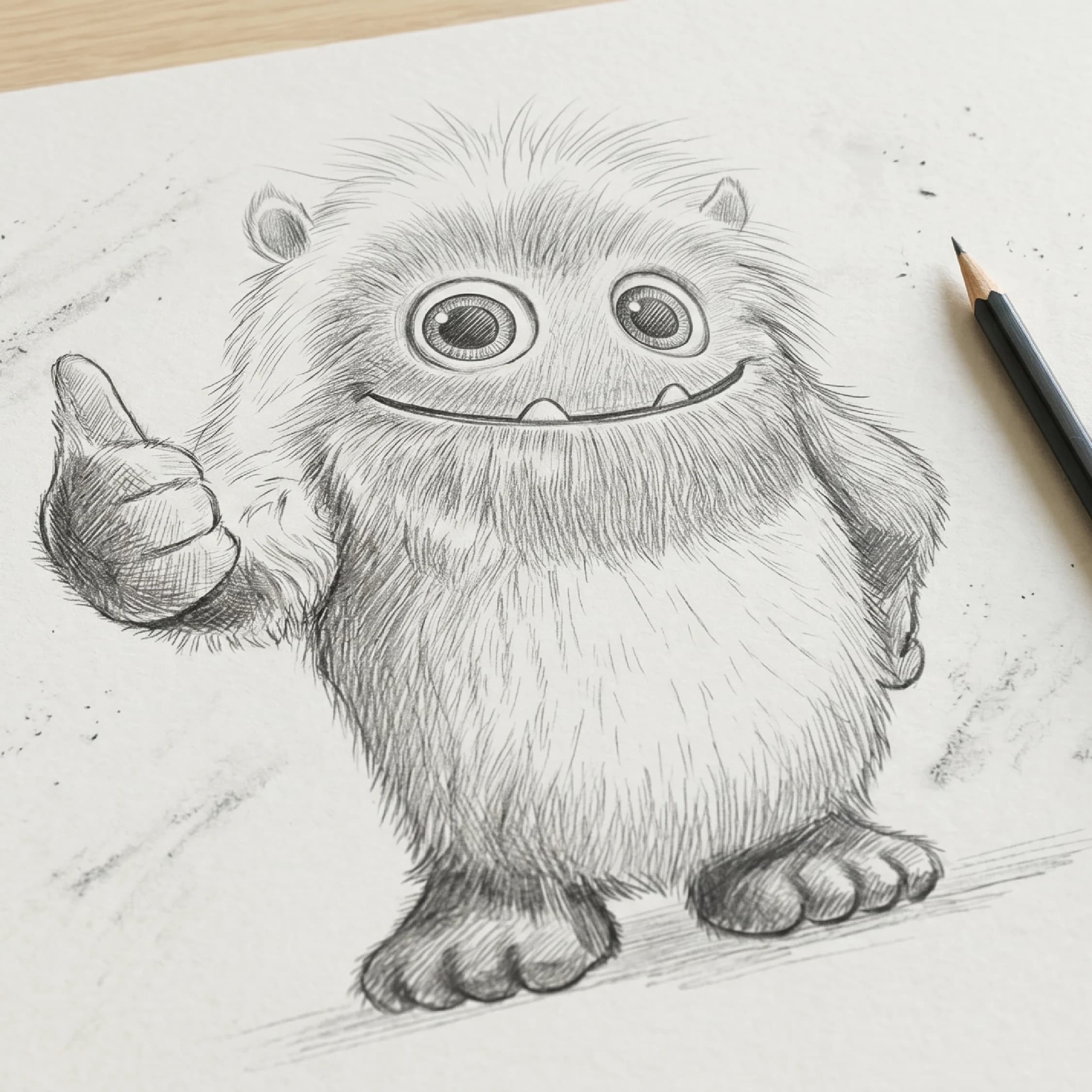 Omeo dessin de la mascotte
